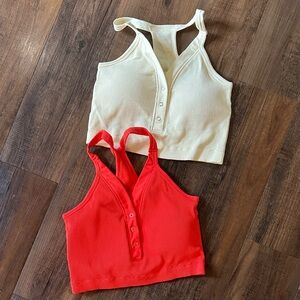 Lot of 2 Pro Fit Ribbed Bralettes XL Seamless